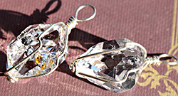 ハーキマーダイヤモンド水晶クラスター 天然石ビーズのアートクリスタル