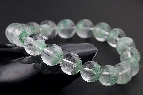 マダガスカル産グリーンファントムクォーツブレスレット10mm-055水晶