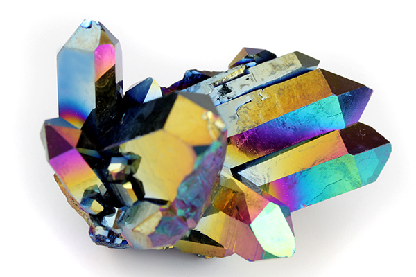 ブラックアクアオーラ水晶クラスター-184│水晶クラスター、天然石 ...