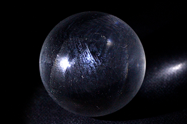 ブルーエンジェルラダー水晶丸玉-002水晶クラスター、天然石ビーズの 