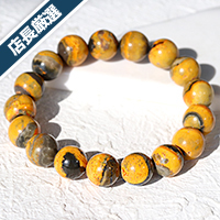 【スーパーSALE】【店長厳選】インドネシア産バンブルビージャスパー（マルハナバチジャスパー）11.5〜12mmブレスレット-001
