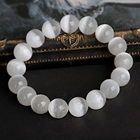 【スーパーSALE】シルクの様な美しさ！中国産セレナイトブレスレット12mm-007