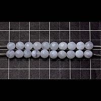 【ゆうパケット対応可】ブルーレースアゲート（32面カット）AA4mm(0.5mm穴)