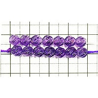 【ゆうパケット対応可】アメジストＳラインAAA6mm（1.0mm穴）