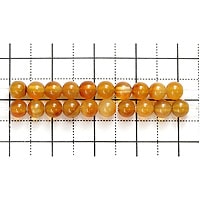 【ゆうパケット対応可】シックカラードカーネリアン4mm（1.0mm穴）