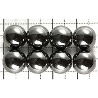 【ゆうパケット対応可】ヘマタイト　10〜10.5mm（1.0mm穴）
