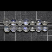 【ゆうパケット対応可】ロイヤルブルームーンストーン AAAAA　6〜6.5mm（1.0mm穴）