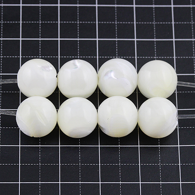 【ゆうパケット対応可】マザーオブパールホワイト10mm(1.0mm穴）