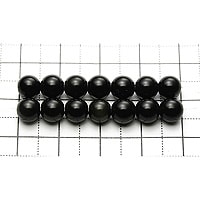 【ゆうパケット対応可】レインボーオブシディアンAAA6〜6.5mm（1.0mm穴）