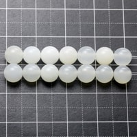 【ゆうパケット対応可】ホワイトオパール6mm（1.0mm穴）