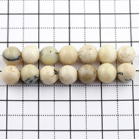 【ゆうパケット対応可】アフリカンオパール6mm(1.0mm穴）