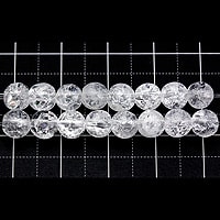 【ゆうパケット対応可】クラッククォーツ　6〜6.5mm（1.0mm穴）