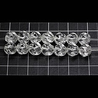 【ゆうパケット対応可】水晶Sラインカット6mm（1.0mm穴）