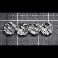 【ゆうパケット対応可】水晶Sラインカット12mm（1.0mm穴）