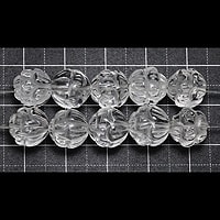 " .【ゆうパケット対応可】水晶ロータスカット10mm（1.0mm穴）. "