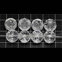 【ゆうパケット対応可】水晶ふくろう彫り10mm (1.0mm穴)