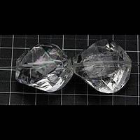 【ゆうパケット対応可】水晶ヨーロピアンカット16×19×24mm（1.0mm穴）