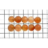 【ゆうパケット対応可】アプリコットクォーツ6.5〜7.5mm(1.0mm穴)