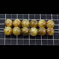 【ゆうパケット対応可】ルチルクォーツAAAA7mm（1.0mm穴）