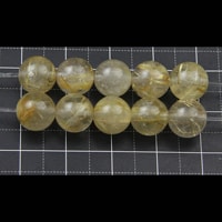 【ゆうパケット対応可】ルチルクォーツAA’（マット）8〜8.5mm（1.0mm穴）