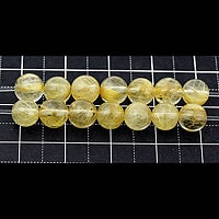 【ゆうパケット対応可】ルチルクォーツAAA6mm（1.0mm穴）