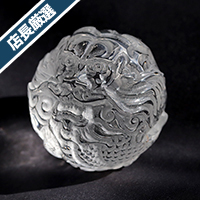 【スーパーSALE】【店長厳選】水晶彫り物(龍）丸玉-084