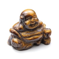 【スーパーSALE】タイガーアイ彫り物布袋様-005