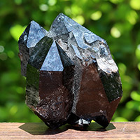 アーカンソー産黒水晶クラスター-075