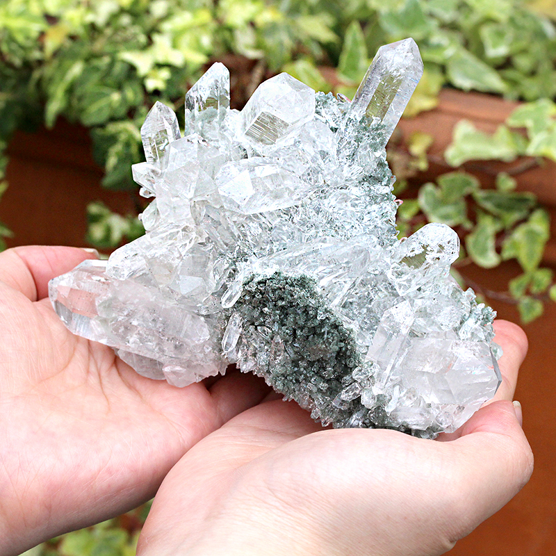 特選品】インド・マニハール産ヒマラヤ水晶クラスター-037水晶
