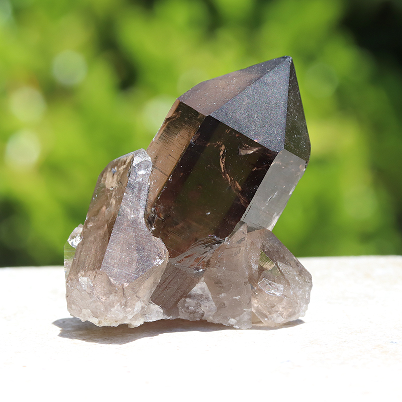 フランス産 モンブラン水晶 原石(スモーキークオーツ 