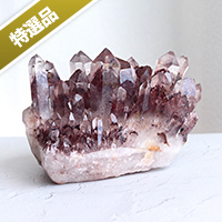 【スーパーSALE】【特選品】インド産レッドファントムクォーツクラスター-004