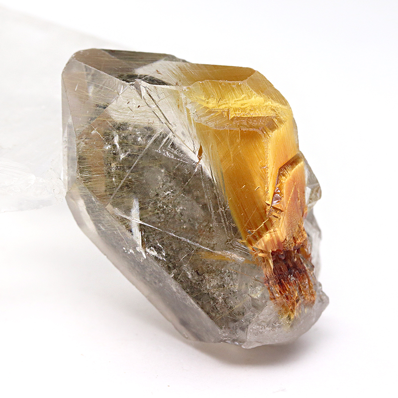 ブラジル産ルチルクォーツ原石-030水晶クラスター、天然石ビーズの