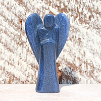 ブルーアベンチュリン彫り物（エンジェル）-001
