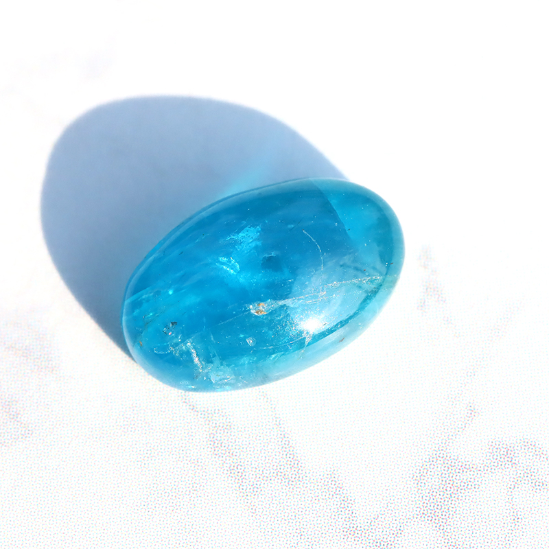 ネオンブルーアパタイト ルース-009水晶クラスター、天然石ビーズの
