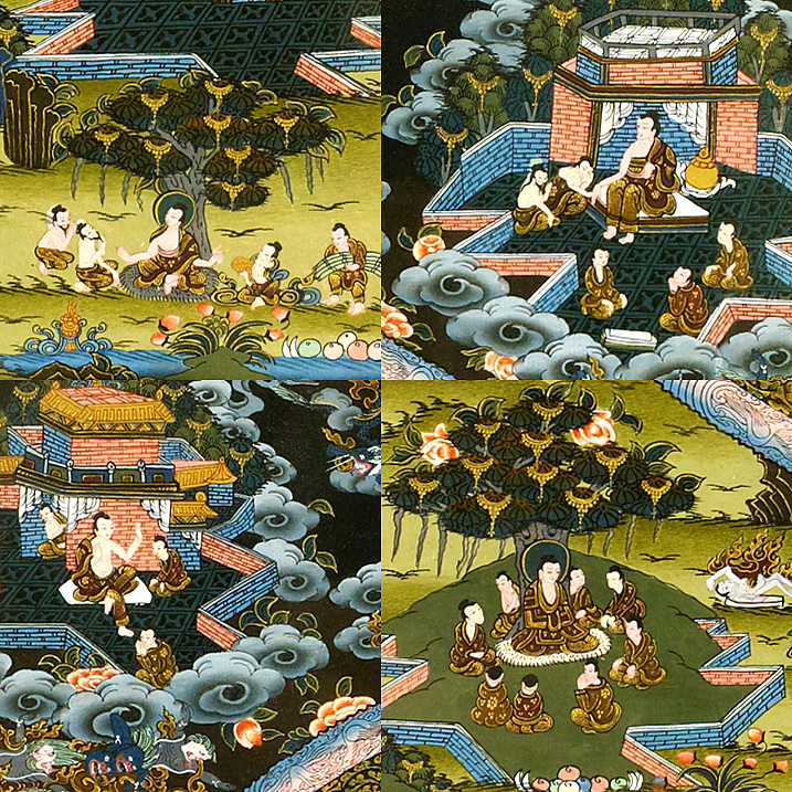 特選品】チベット時輪（カーラチャクラ）曼荼羅-002水晶