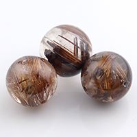 【天然石アウトレットビーズ】タイガーアイルチルクォーツ12.5〜13mm（3個セット）(1.0mm穴）-515