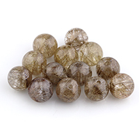 【天然石アウトレットビーズ】シルバールチルクォーツAAA8mm（13個セット）(1.0mm穴）