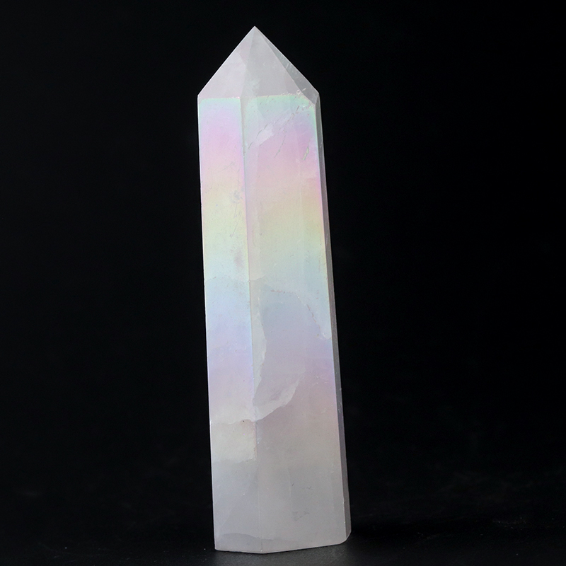 ブラジル産エンジェルオーラローズクォーツポイント-012水晶 ブラジル産エンジェルオーラローズクォーツポイント-012水晶
