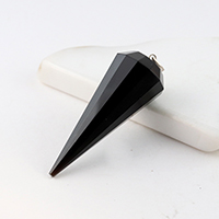 " .チベット産モリオンペンデュラムカットペンダント-019. "