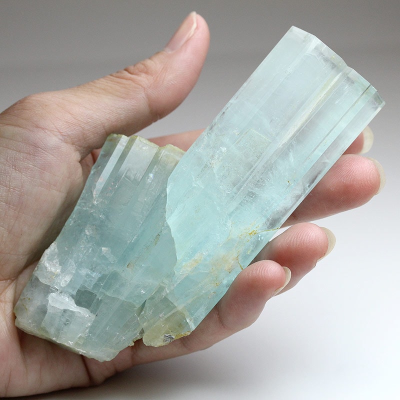 博物館級特選】アクアマリン原石-028（UI-26）水晶クラスター、天然石