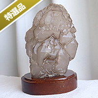 " .【特選品】ブラジル産スモーキーエレスチャル（ジャカレー水晶）（台座付き）-058. "
