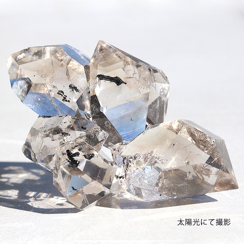 特選品】ハーキマーダイヤモンド原石-155水晶クラスター、天然石ビーズ ...