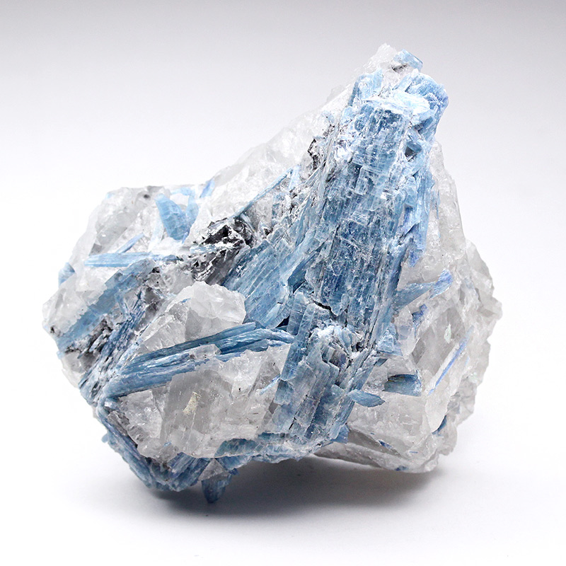ブラジル産パライバブルーカイヤナイト原石-038水晶クラスター、天然石 
