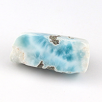 ラリマー原石水晶クラスター、天然石ビーズのアートクリスタル