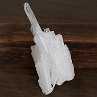【スーパーSALE】美しい繊維状結晶！インド産スコレサイト原石-014