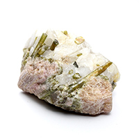 トルマリン原石水晶クラスター、天然石ビーズのアートクリスタル