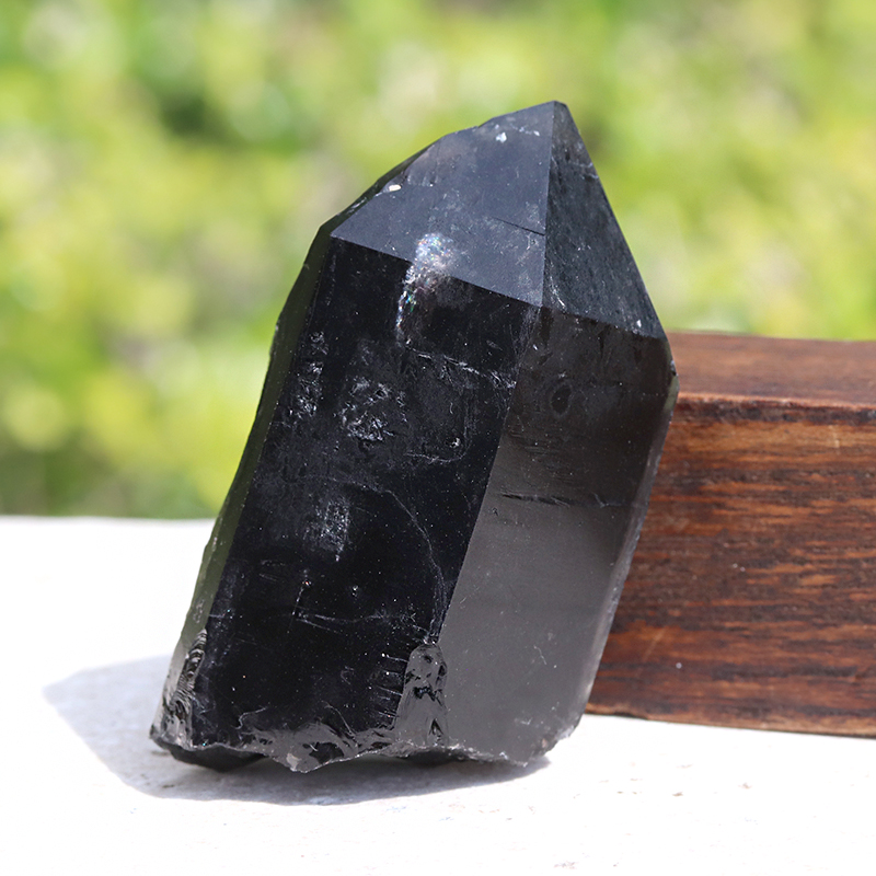 モリオン原石 黒水晶クラスター 天然水晶インテリア置き物  浄化厄除け天然石