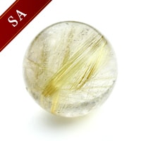 【スーパーSALE】ルチルクォーツSA丸玉-095