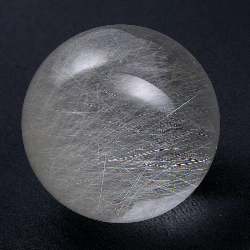 エンジェルヘアルチルクォーツSA丸玉-110水晶クラスター、天然石ビーズ 